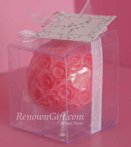 rose ball candle