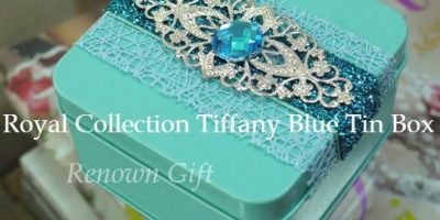 Royal Collection Tiffany Blue Tin Box