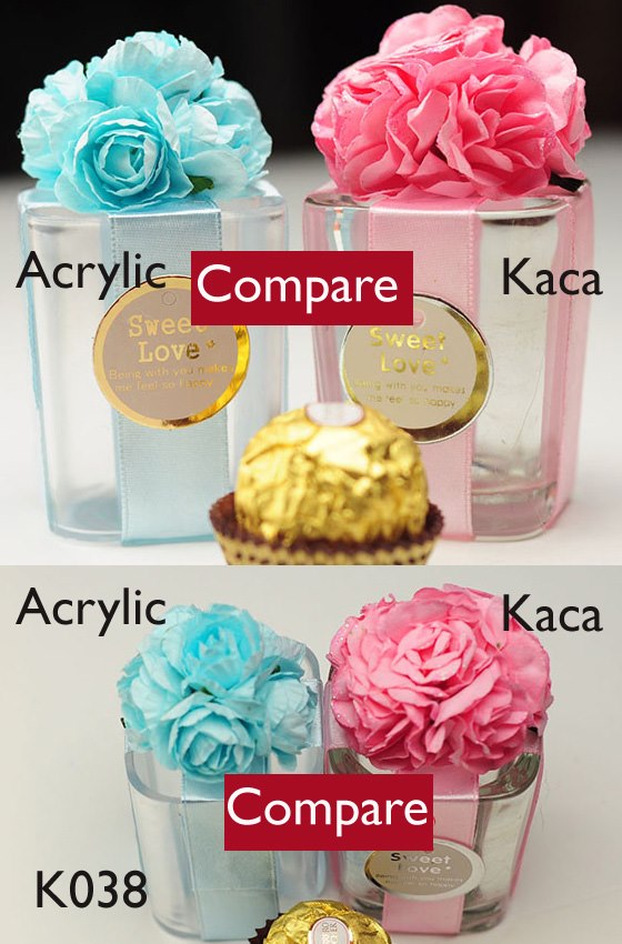 acrylic compare kaca