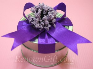 Purple Lavender Tin Box