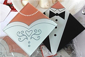 bride groom photo coaster