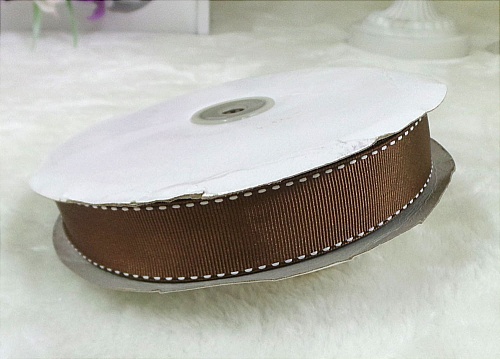 stitched grosgrain ribbon